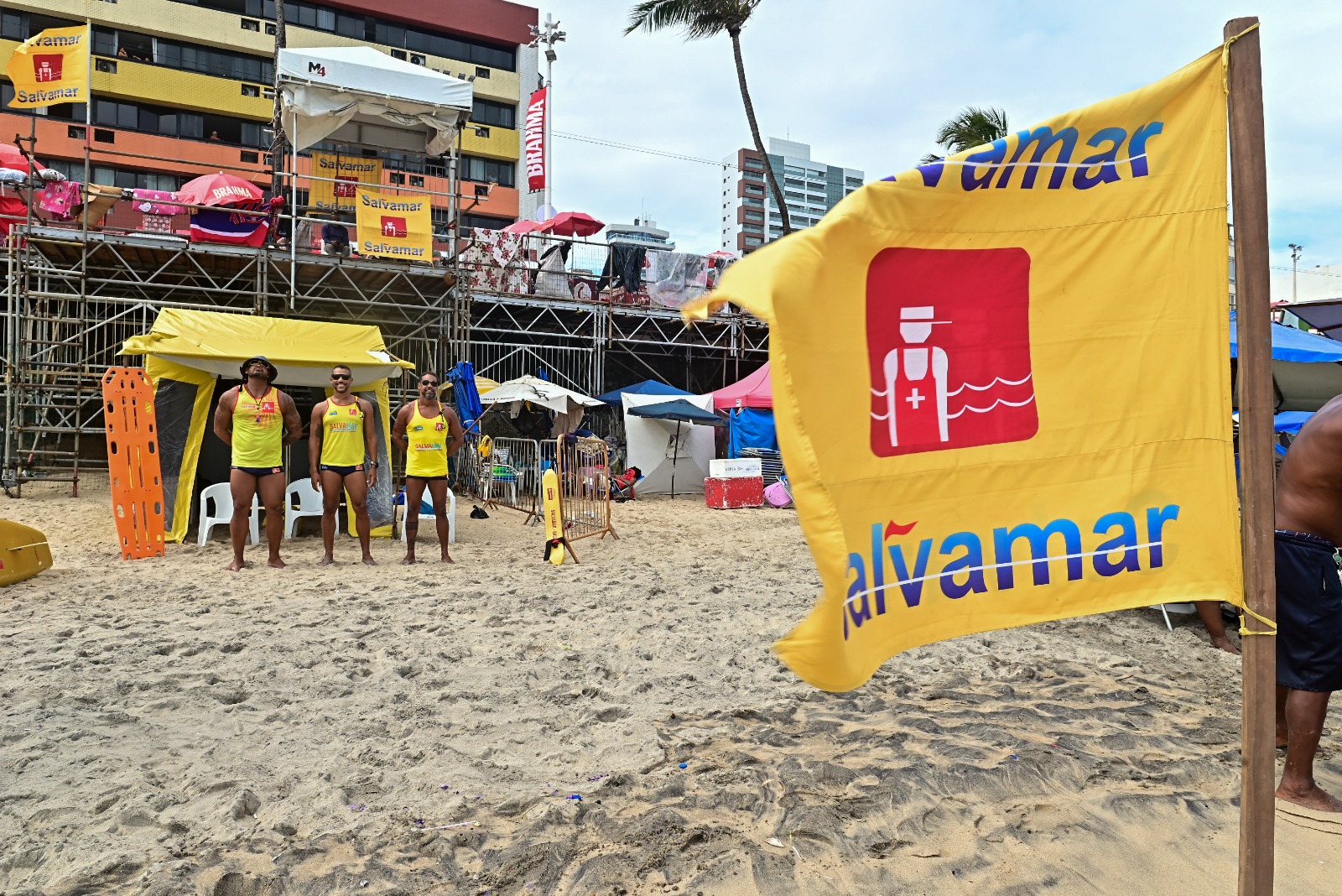 Salvamar contabiliza 30 resgates de banhistas durante o Carnaval 2026