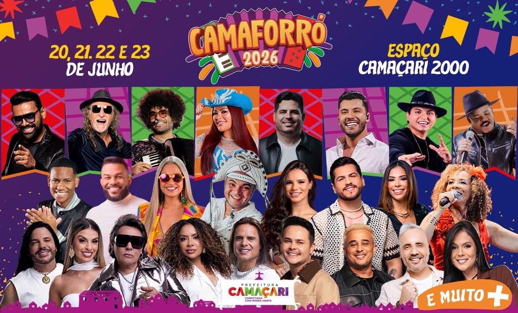 Camaforró 2026 reunirá grandes nomes da música brasileira em quatro dias de festa; veja programação