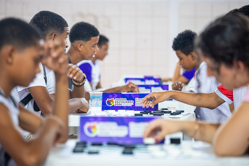 Jogos Escolares 2026 promovem disputas de xadrez e dama