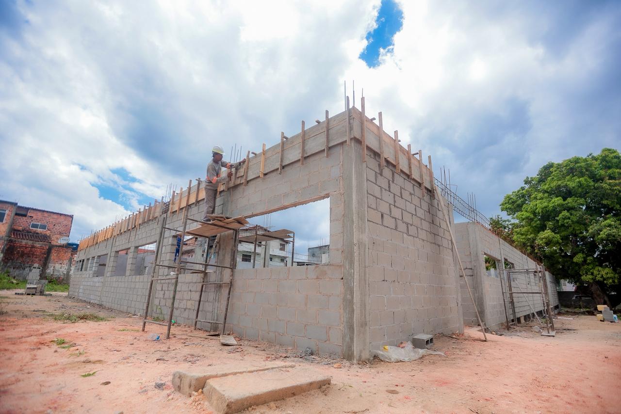 UBS do CIA 1 avança dentro do cronograma e reforça estrutura da Atenção Básica em Simões Filho