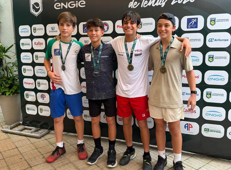 Tenistas baianos apoiados pelo FazAtleta conquistam títulos na primeira etapa do circuito nacional de tênis em Belém