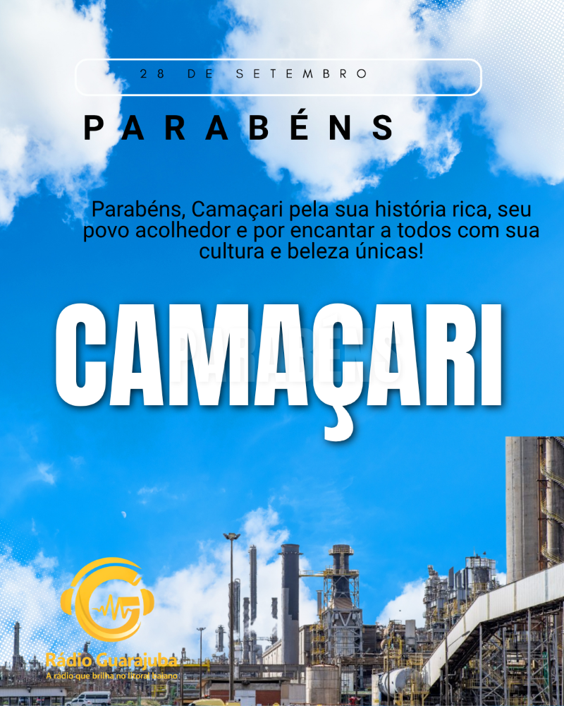 Parabéns Camaçari,268 anos de emancipação política